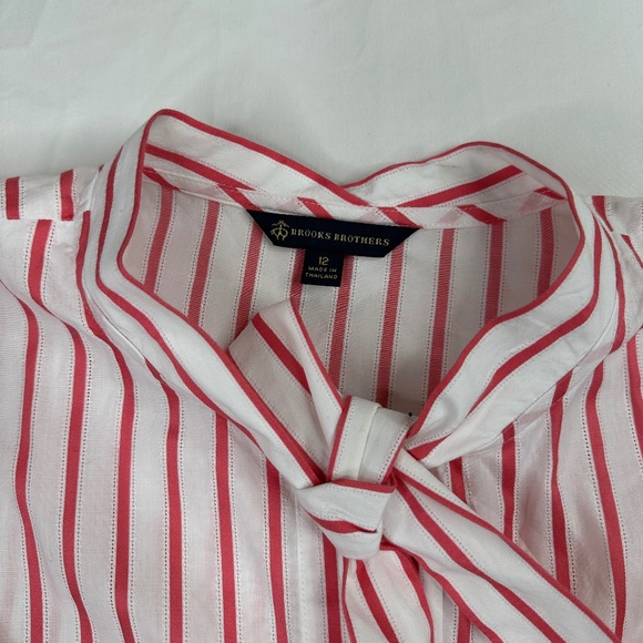 Brooks Brothers Striped Blouse Size 12 - Picture 2 of 5